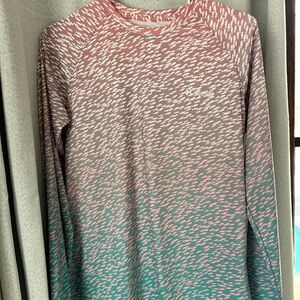 Columbia Pink and Gray Long Sleeve Shirt